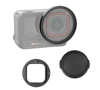 PULUZ Kit de bague d'adaptation de filtre UV pour insta360 Ace Pro 2, avec capuchon d'objectif pour caméra d'action 52 mm, accessoires pour Ace Pro 2