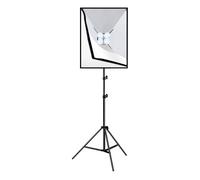 Puluz Led Softbox Set 50X70Cm Pour Photographie Avec Trépied Et 4 Ampoules Led