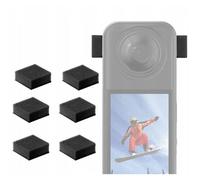 PULUZ Lot de 6 pare-brise mousse anti-vent pour Insta360 X5/X4/X3 - Noir