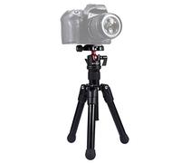 PULUZ Mini trépied de voyage professionnel universel en alliage de magnésium avec rotule à 360 degrés pour appareil photo reflex numérique et caméscope, hauteur : 24,5-57 cm, charge maximale : 3 kg