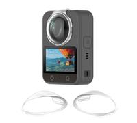 PULUZ Protection d'objectif pour DJI Osmo Action 360, PC Housse de protection pour objectif d'appareil photo de sport HD Résistant aux chocs, aux rayures, à la poussière et à l'huile Bouchon