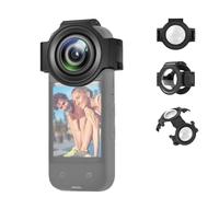 PULUZ Protection Optique en Verre améliorée pour Insta360 X3, Cache-Objectif pour Insta360 X3, Capuchon de Protection pour Insta 360 X3