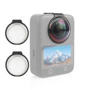 PULUZ Protections d'objectif de qualité supérieure pour DJI Osmo 360 optique 10H en verre trempé, coque de protection HD, anti-poussière et anti-rayures, accessoires pour bouchon d'objectif Osmo 360