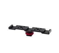 PULUZ Quadruple griffe froide pour appareil photo, micro et flash - Support d'extension en aluminium pour DJI Osmo Mobile 2/Zhiyun Smooth 4/Feiyu Vimble 2 - Stabilisateur cardan