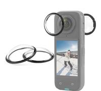 PULUZ Rotative Protege Objectif Insta360 X4, Haute Transparence, Protection en Verre trempé Protection résistante aux Chutes, étanche à la poussière Accessoire pour Insta 360 X4