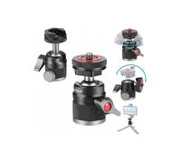 Puluz Rotule pour caméscope 3D, filetage 1/4, 2 pieds ISO, jusqu'à 3 kg, / Pu3075b