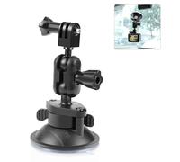 PULUZ Support à ventouse pour caméra d'action GoPro, support à ventouse pour caméra de sport avec rotation à 360 °, bras magique, pare-brise de voiture pour Insta360, OSMO et autres caméras