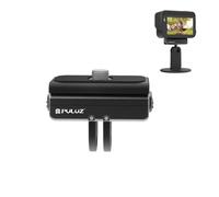 PULUZ Support de base magnétique à dégagement rapide pour Insta360 Ace Pro/Ace/Hero 12/DJI Osmo Action 3, support fixe pour trépied de caméra d'action, trou 1/4"-20 avec perches à selfie, poignées