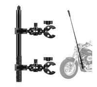 PULUZ Support de caméra de moto avec 2 crabes à double tête et perche selfie de 150 cm pour Insta360 X4, X3, X2, ONE, RS, R ace