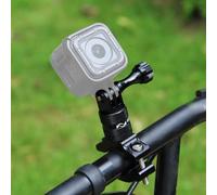 PULUZ Support de caméra de vélo compatible avec GoPro Hero 13 12 11 10, support universel pour guidon, support en métal/support pour caméra d'action Insta360 X5 X4 X3/DJI