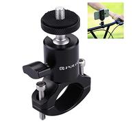 PULUZ Support de caméra de vélo pour Fixation gopro Support de Guidon de vélo Support Moto en Aluminium pour GoPro 10 9 8 7 6 Session/DJI OSMO Sony Action Cam Support Vélo
