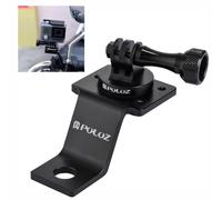 PULUZ Support de rétroviseur de moto compatible avec Go Pro Hero 13 12 11 10 Support universel avec pince pour appareil photo Insta360 X5 X4 X3 DJI Action Cam Accessoires