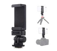 PULUZ Support de téléphone pour appareil photo avec vis de 6,35 mm et pince de téléphone pour GoPro Hero 7 6 5, DJI Osmo Action, iPhone X 8 7 6 Samsung Ring Light Photography