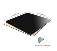 PULUZ-Tableaux d'affichage de fond de réflexion acrylique blanc et noir,moulage,produit,prise de vue de photographie de table,20x20cm - Type Black