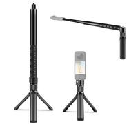 PULUZ Trépied de bureau avec poignée rotative de 1,1 m - Monopode pour Insta360 X5 X4 X3 - Bouchon à vis de 0,6 cm pour Gopro/DJI et autres caméras panoramiques