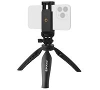 Puluz Trépied Smartphone Accroche flash et micro Angle 180° Antidérapant Noir