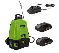 Pulvérisateur à batterie 20V VITO 16L 5 bars + 2 Batteries lithium 2Ah + chargeu