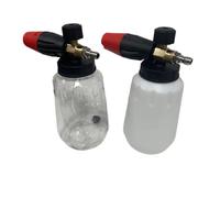 Pulvérisateur À Canon Mousse Haute Pression, Distributeur De Bouteilles Universel Interface 1/4, Kit Nettoyage for Lave-Linge Voiture Et Maison(1L Transparent)