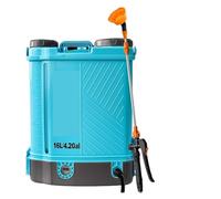 Pulvérisateur à Dos à Batterie de 4 gallons, pulvérisateur agricole de 16 L, 100 PSI, 5 Buses, pulvérisateur électrique for Jardin(Blauw)