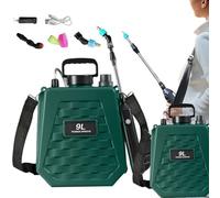 Pulvérisateur à dos à piles - Arroseur électrique à sac à dos | Applicateur de liquide portable | Réservoir d'engrais de pulvérisation d'eau PE avec 2 vitesses réglables pour l'agriculture, la pelouse