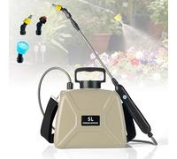 Pulvérisateur à Dos Électrique 5L,Batterie 2200mAh, Pulvérisateur de Jardin avec Lance Télescopique 31-55cm, Arrosoir à Dos pour Jardinage et Désinfection (Jaune)