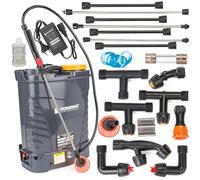 Pulvérisateur à dos électrique sans fil 15 Ah pour jardin 16 L + accessoires