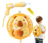 Pulvérisateur à eau - 2000 ml - Jeu de pulvérisation avec sac à dos Capybara - Jouet d'eau d'action de traction et de pression - Pour arrière-cour, piscine, extérieur, lac, parc, pique-nique, fête