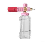 Pulvérisateur à mousse haute pression pour lavage de voiture - Lance à mousse neige 4000 PSI avec buse réglable - Savon en acier inoxydable pour nettoyeur haute pression - Nettoyage de moto, SUV