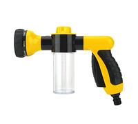 Pulvérisateur à mousse pour lave-auto pistolet à mousse tuyau d'arrosage buse pulvérisation 6M gamme de pulvérisation pour plantes de lavage de voiture arrosage et douche d'animaux de compagnie(Jaune)