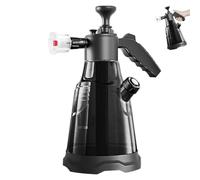 Pulvérisateur à mousse, pulvérisateur de lavage de voiture en plastique épais 2, 3 L avec 2 buses, flacon moussant pour voiture, jardin, maison, nettoyage d'hôtel, gris - Pompe