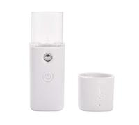 Pulvérisateur à nano-échelle portable pour le visage - Vaporisateur à nano-échelle - Bouteille hydratante pour la peau - Blanc