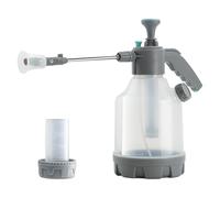 Pulvérisateur à pompe manuelle, bidon d'arrosage de 3 L, bouteille à poignée antidérapante, buse à tige étendue, 15 x 32 cm, design réservoir sous pression, idéal pour fertiliser la pelouse, la