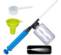 Pulvérisateur à poudre de 48,3 cm avec pompe à air push-pull pour terre de diatomées, poussière delta, tige en acier inoxydable, réservoir transparent, applicateur manuel de poudre pour intérieur et