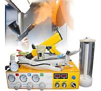 Pulvérisateur à poudre en plastique manuel portable, kits de machine à peindre, pédale comme source d'alimentation, avec double affichage pour le revêtement en poudre DIY à la maison