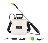 Pulvérisateur à pression sans fil 4 modes de brumisation rechargeable 8 L grande capacité baguette d'extension télescopique pour plantes de jardin buse de pulvérisation réglable