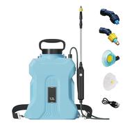 Pulvérisateur à pression sans fil, 7/12 l, pour protection des plantes, jardin, avec buses et bandoulière réglable, bleu 7 l