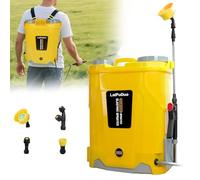 Pulvérisateur à sac à dos alimenté par batterie 20 L, 100 psi compatible avec batterie Dewalt 20 V, pulvérisateur à dos avec 4 buses, 5,3 gal pour jardin, pulvérisation et nettoyage (sans batterie)