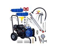 Pulvérisateur Airless Thermique 6,5HP 22MPA 18L/min - Pompe Inox Durable | Buse 517 27cm | Accessoires Complets Peinture