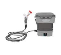 Pulvérisateur alimenté par batterie Laveuse de voiture électrique portable rechargeable à pression d'eau avec réservoir d'eau pliable de 12 L pour le nettoyage de la pelouse du