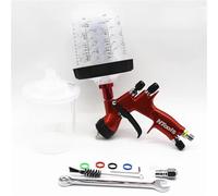 Pulvérisateur avec adaptateur pour réservoir de mélange de peinture 1,3/1,8 mm avec réservoir de mélange de peinture à connexion rapide sans lavage (réservoir de 1,3 TE20 pps)