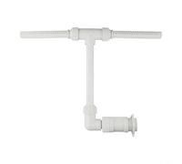 Pulvérisateur cascade pour fontaine de piscine, arroseur réglable à double pulvérisation pour piscines creusées, fonction cascade en PVC blanc pour une meilleure circulation de l'eau et du