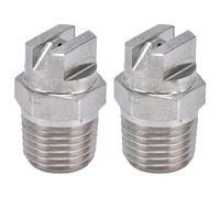 Pulvérisateur d'atomisation de buse de ventilateur à large zone de couverture en acier inoxydable pour véhicules d'assainissement de test de pluie accessoires de pièces de (110°)