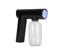 Pulvérisateur D'Atomiseur Portable, Pistolet à Vapeur Nano Rechargeable, 300 ML de Désinfectant électrique Portable avec Atomiseur Léger pour la Maison, Le Bureau, L'école (Le Noir)
