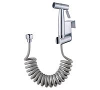 Pulvérisateur de Bidet à Main - avec Crochet de Réservoir d'eau et Tuyau de Douche Flexible Télescopique en ABS de 59" pour Plomberie, Toilettes, Bidet Pistolet de Pulvérisation de Salle de Bain