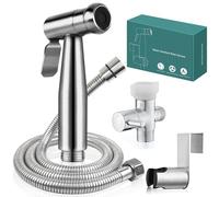 Pulvérisateur de bidet à main pour toilettes, en acier inoxydable SUS304 de qualité supérieure avec tuyau anti-fuite et haute pression, idéal pour le lavage féminin, le nettoyage des couches en tissu