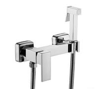 Pulvérisateur de bidet anti-encrassement en alliage de zinc, tuyau en acier inoxydable, durabilité améliorée (chromé)