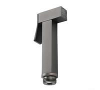 Pulvérisateur de bidet entièrement en cuivre avec buse carrée pour l'hygiène, robinet de douche à main en laiton haute pression pour le nettoyage de la salle de bain en or ou gris (gris)