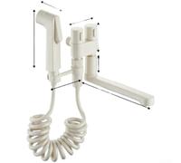 Pulvérisateur de bidet haute pression en acier inoxydable haute pression | Acier inoxydable anti-rouille, débit haute pression, tête rotative à 180°, fixation de salle de bain, finition argentée