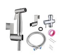 Pulvérisateur de bidet manuel Kit de pulvérisation en acier inoxydable nickel brossé Baignoire en tissu Lave-couche Lave-couche douchette Pommeau de douche pour l'hygiène personnelle