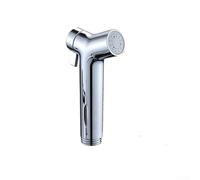 Pulvérisateur de bidet portable à pression réglable avec contrôle rotatif, Shattaf à main pour le nettoyage de salle de bain, toilettes et lavage de voiture (chromé)